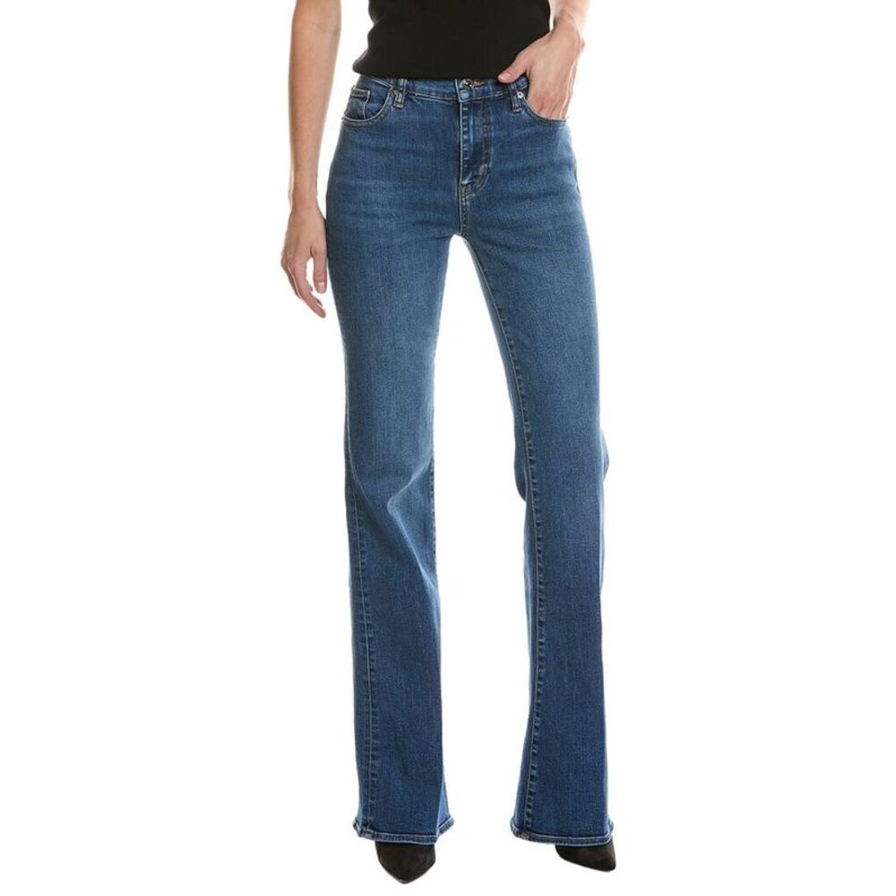 Frame Denim Womens Frame The Icon Long Foxley Bootcut Jean, Blue